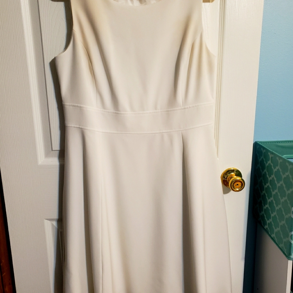 White Sheath Dress Size  12